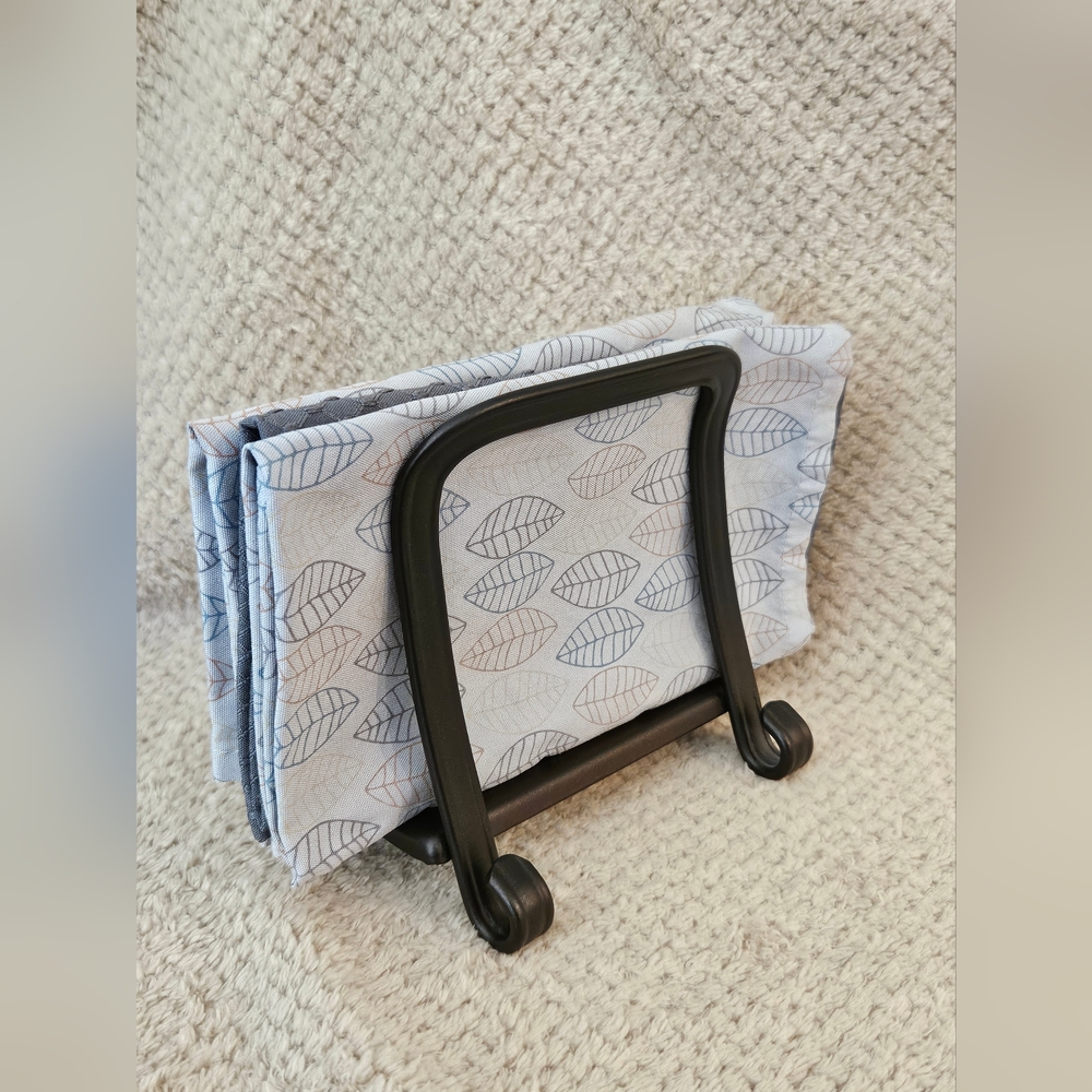 Napkin holder, EUC, Black Metal